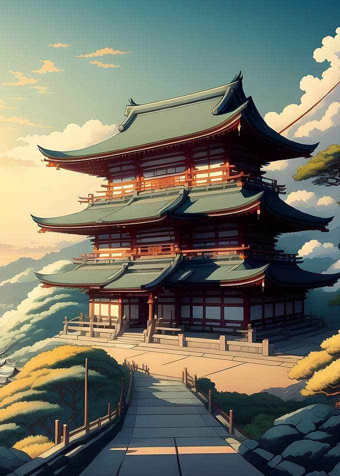 Temple on the hill