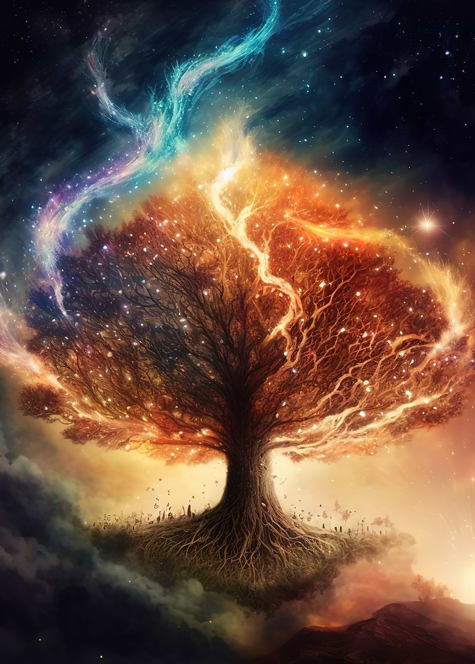 A galaxy tree