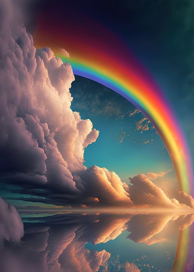 Clouds and rainbows