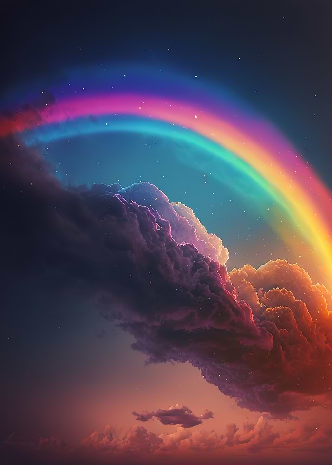 Clouds and rainbows