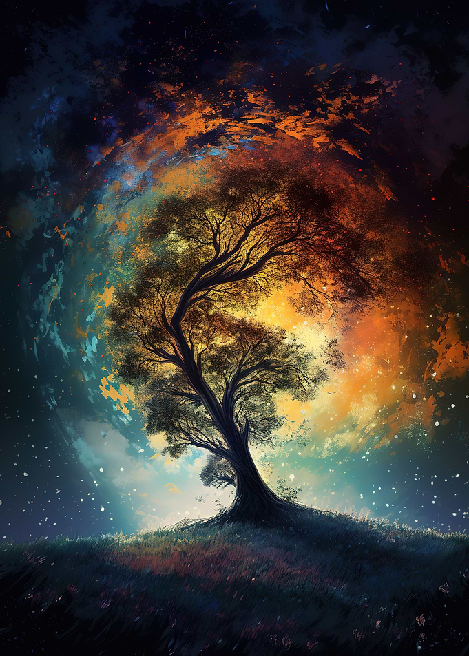 A galaxy tree