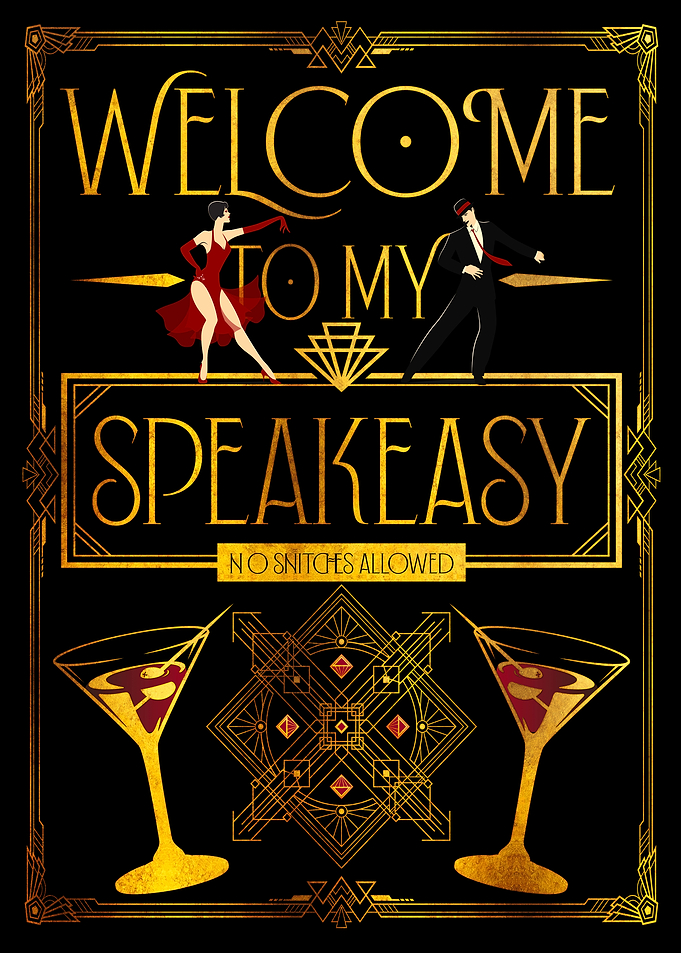 Art Deco Speakeasy Art
