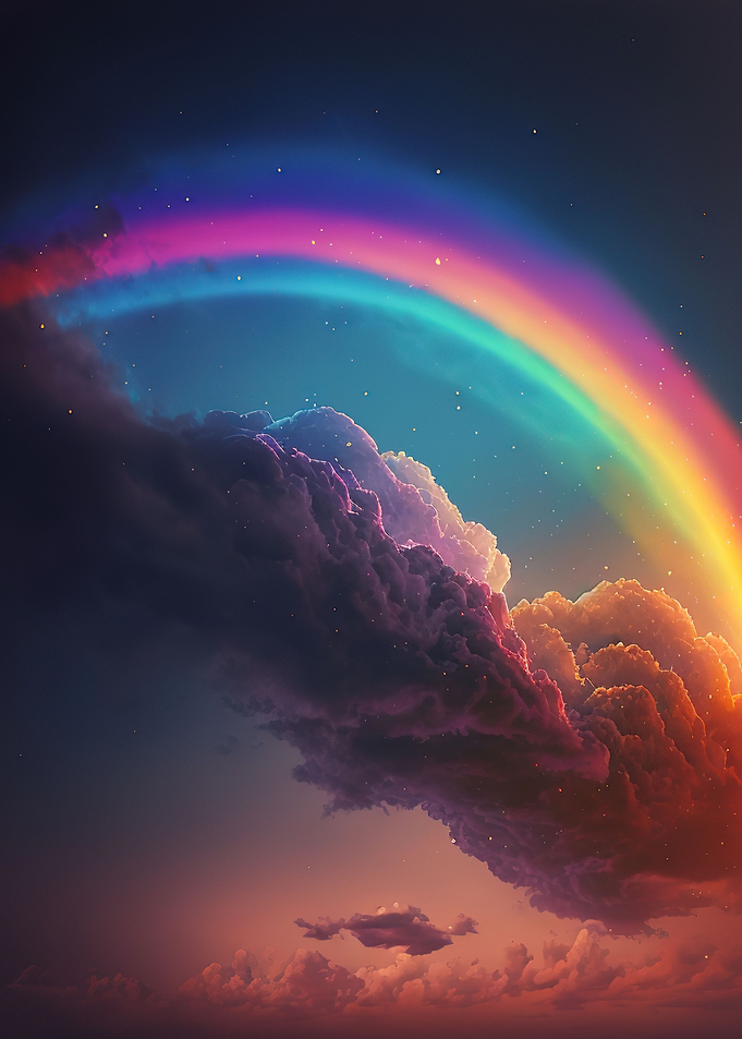 Clouds and rainbows