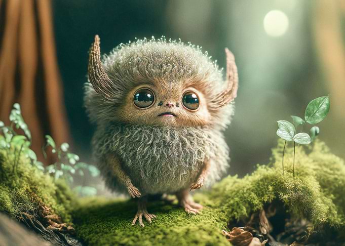Cute forest alien