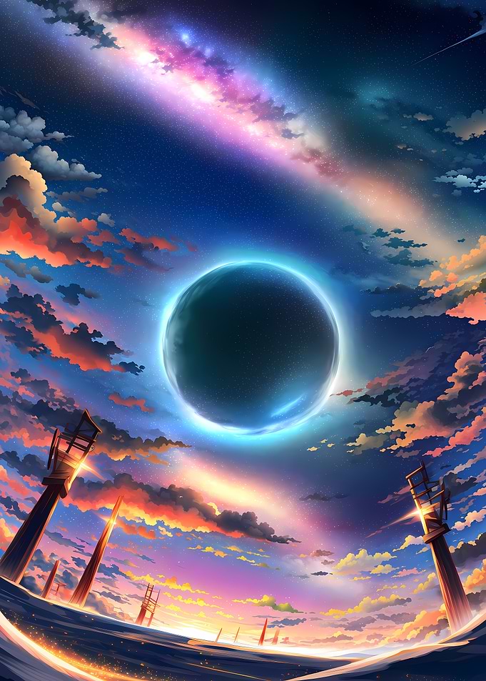 Black Hole Anime Landscape