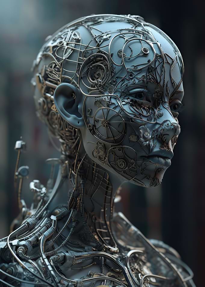 Cyborg Porcelain Female