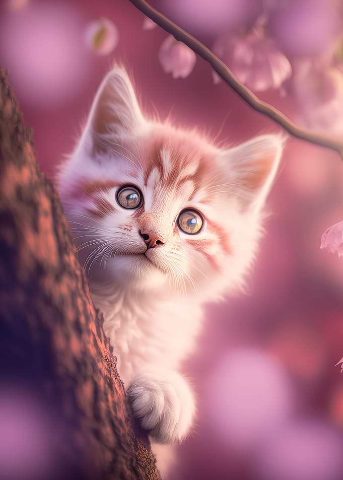 A cute kitten
