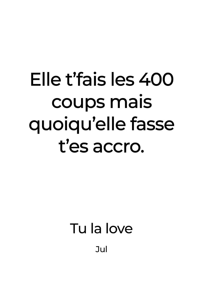 Jul Poster Affiche