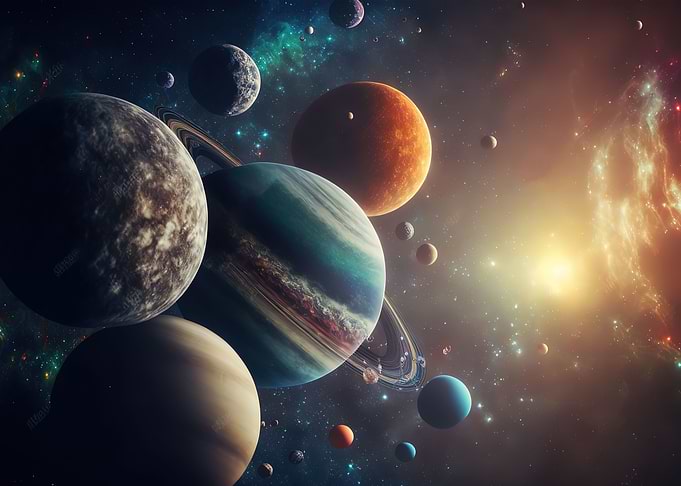 Solar system neon