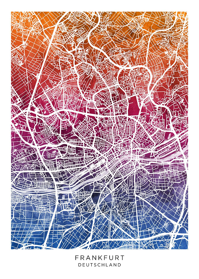 Frankfurt Germany Map