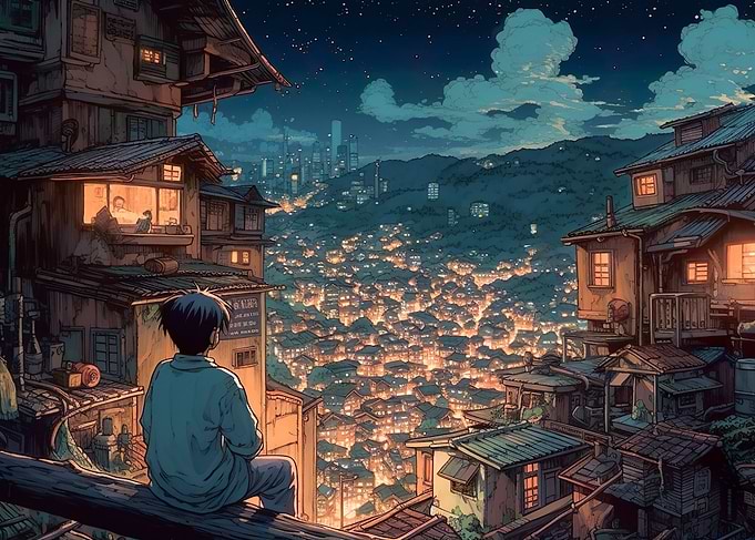 Anime Manga Cityscapes