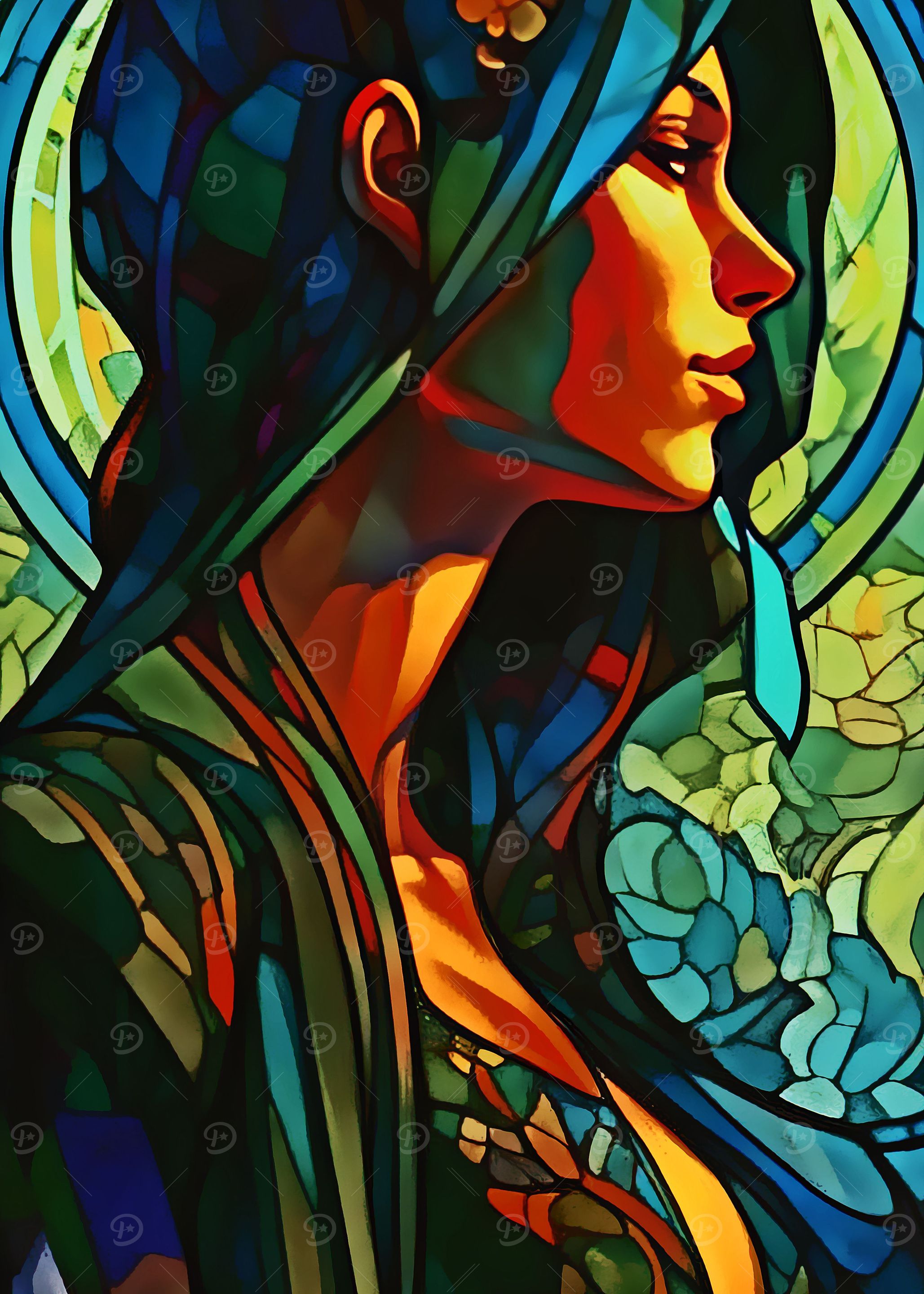 the woman