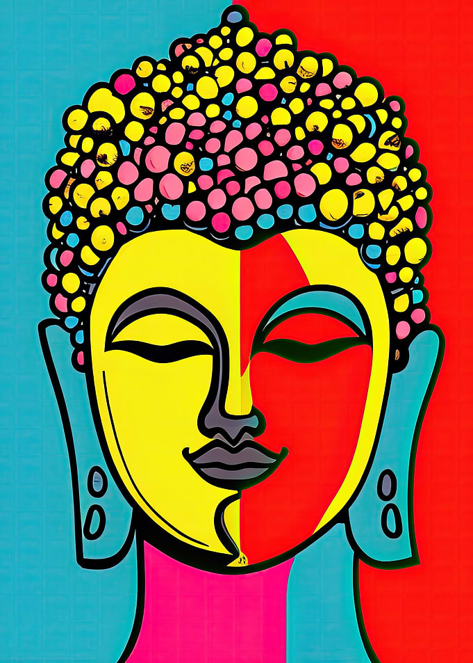 Pop Art Buddha 12