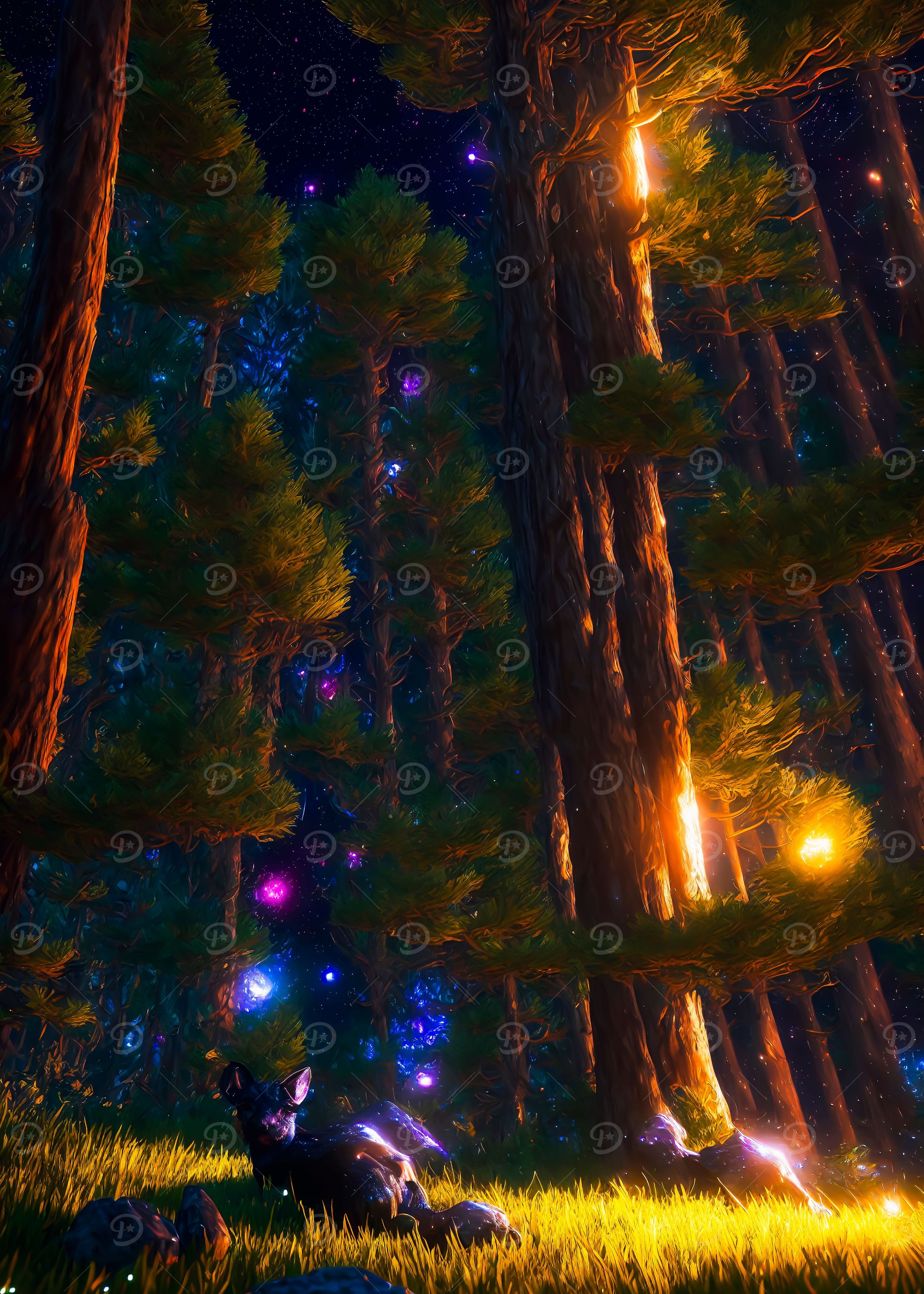 Magic night in the Jungle