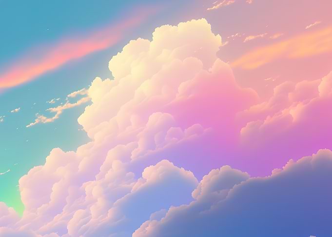 Clouds and rainbows