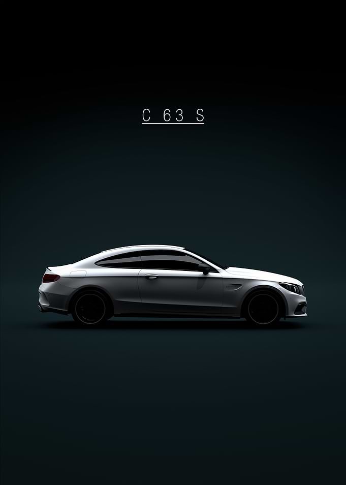 C63 S AMG Coupe 2019 White
