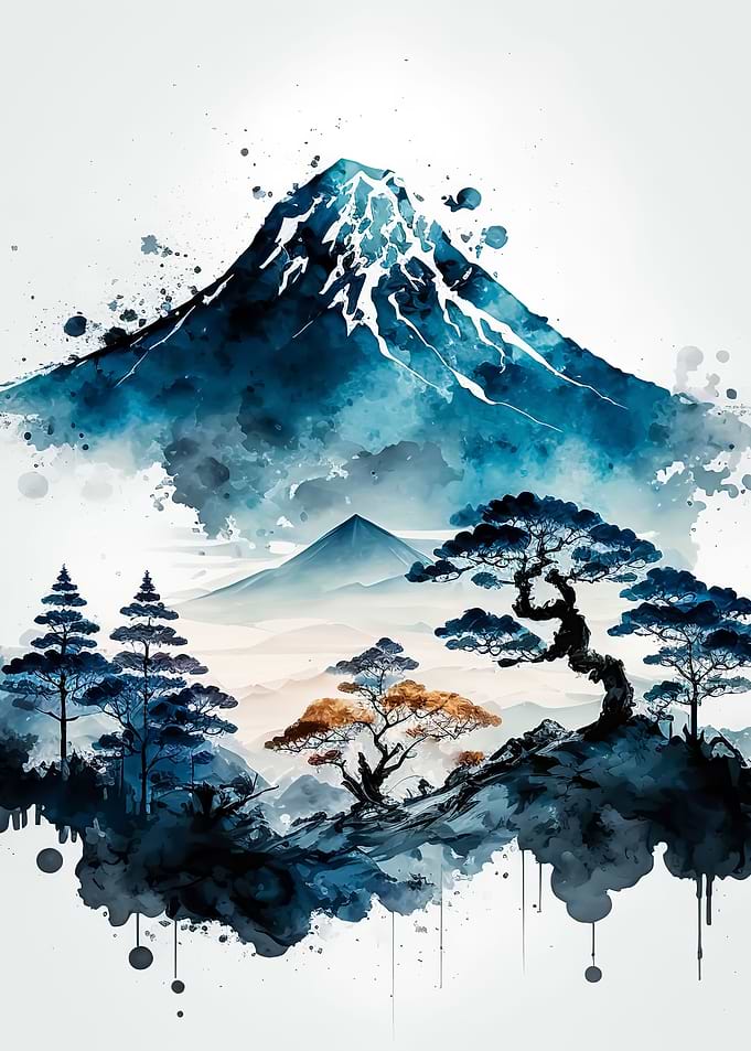 Japan mountain river