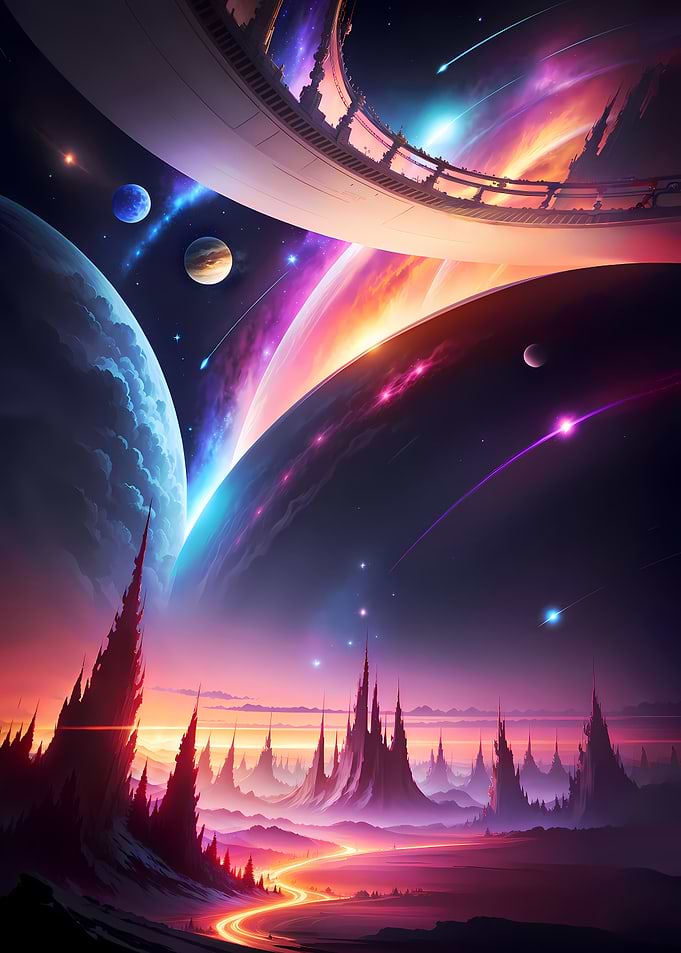 Space Corridor Planet