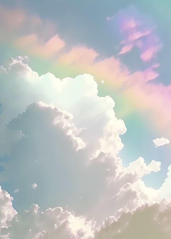 Clouds and rainbows