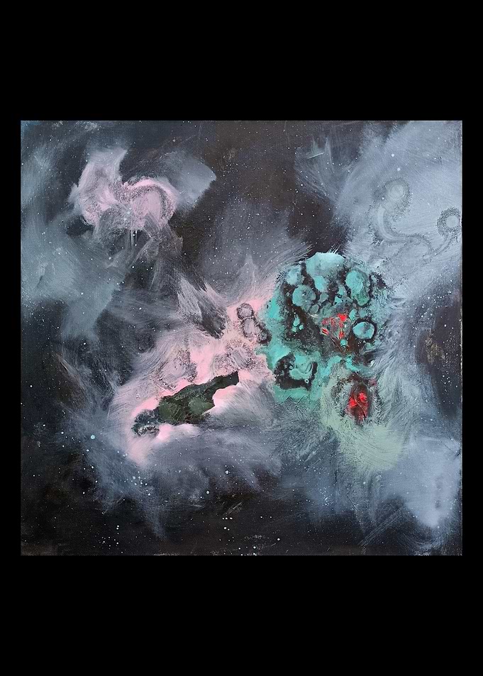 Universe painting oil