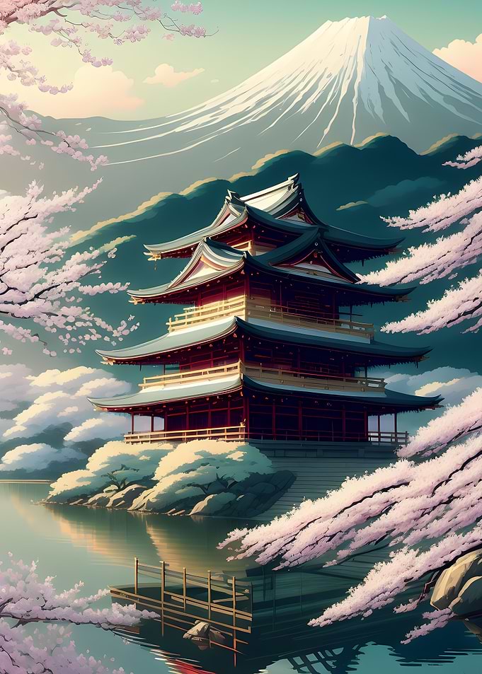 Temple on the lake