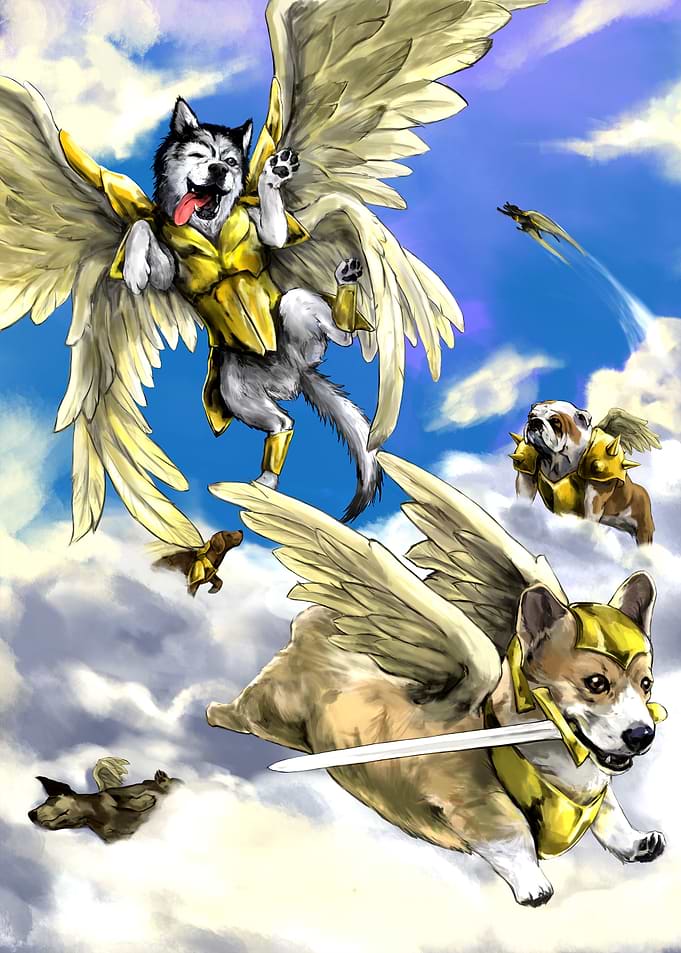 Angel dog army