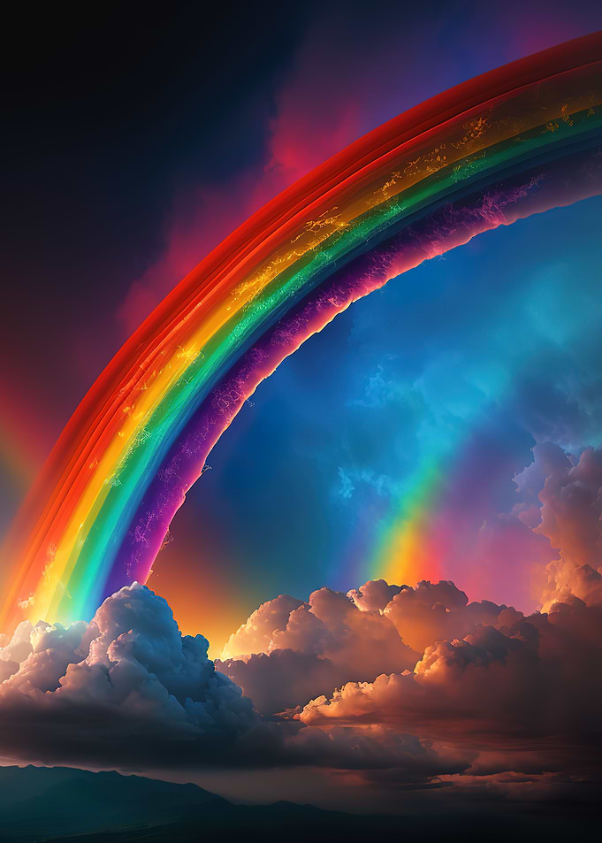 Clouds and rainbows