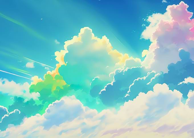 Clouds and rainbows