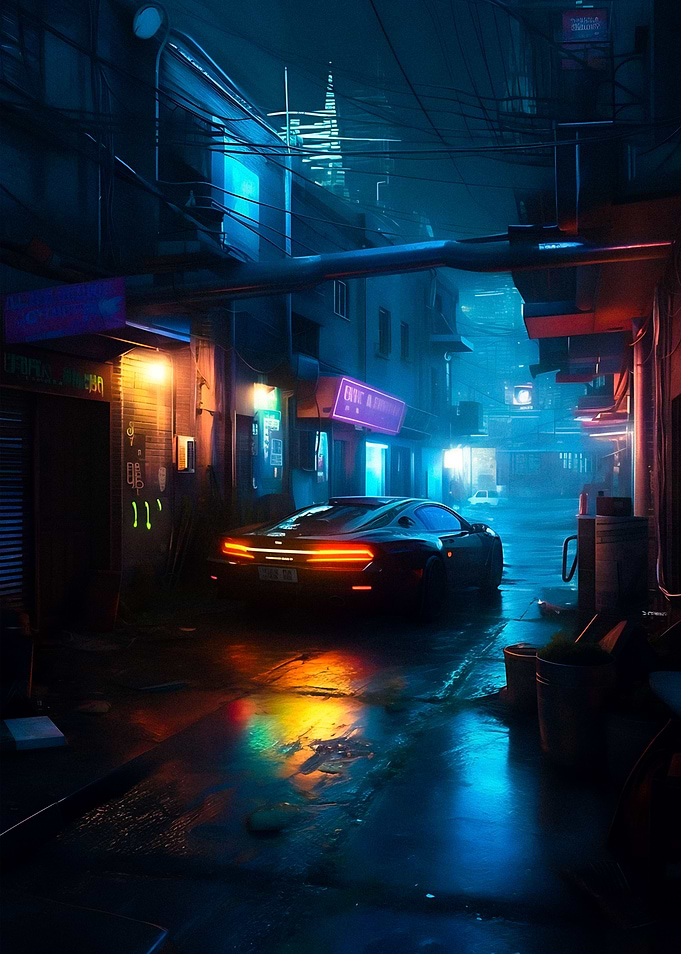 Futuristic Sports Car