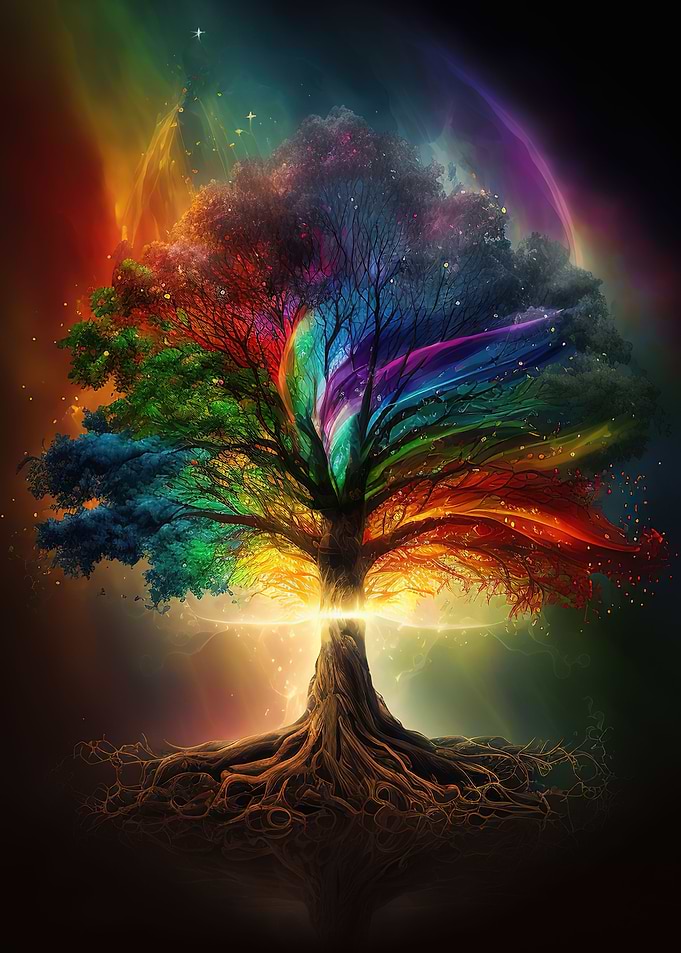 A galaxy tree