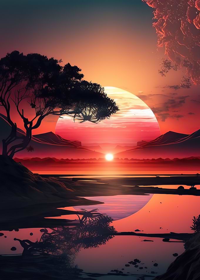 Sunset landscape