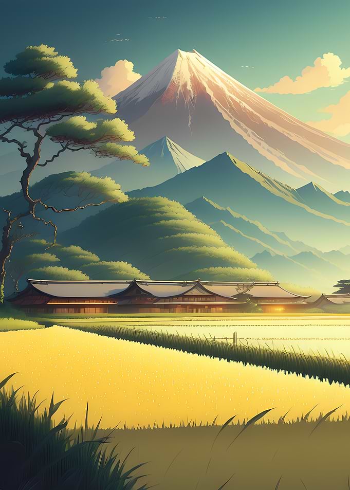 The Japan ricefield