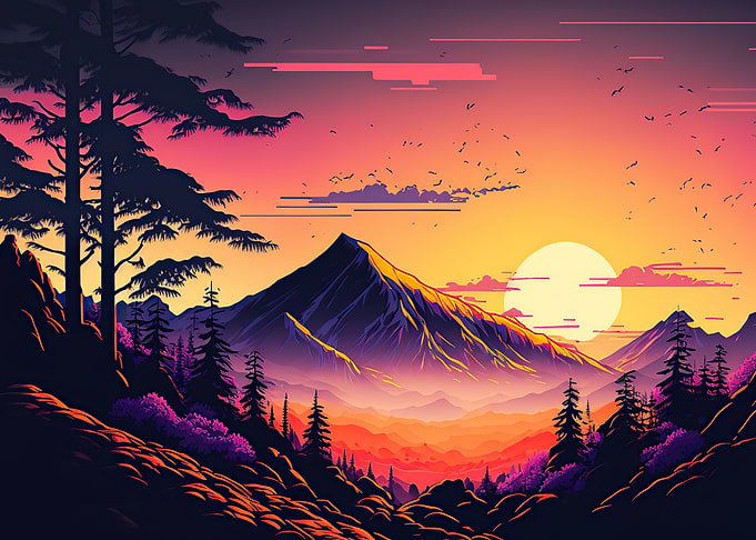 Sunset landscape