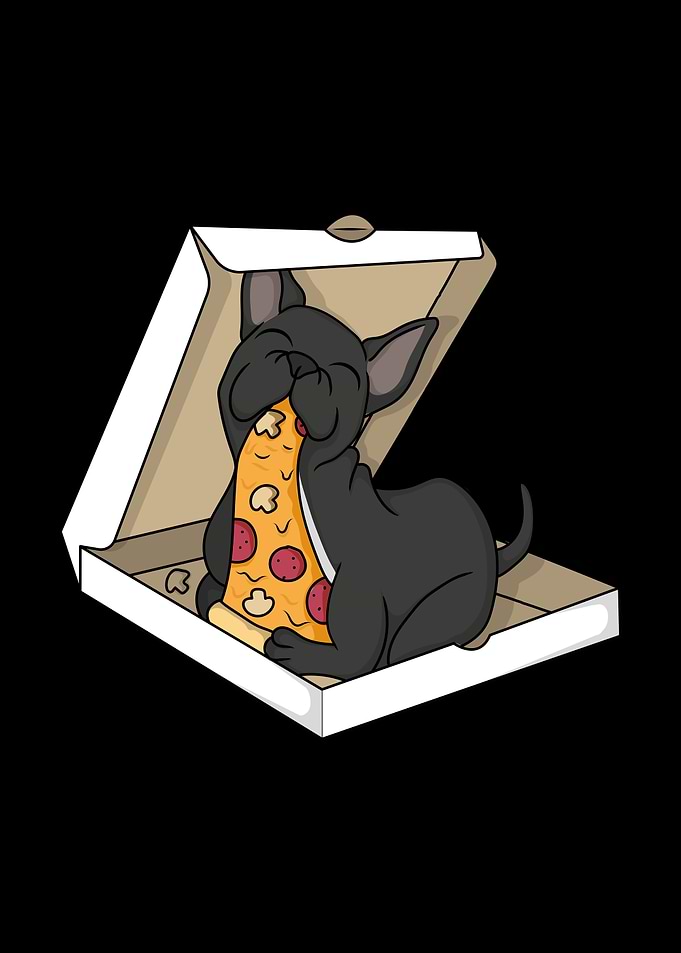 French Bulldog Pizza