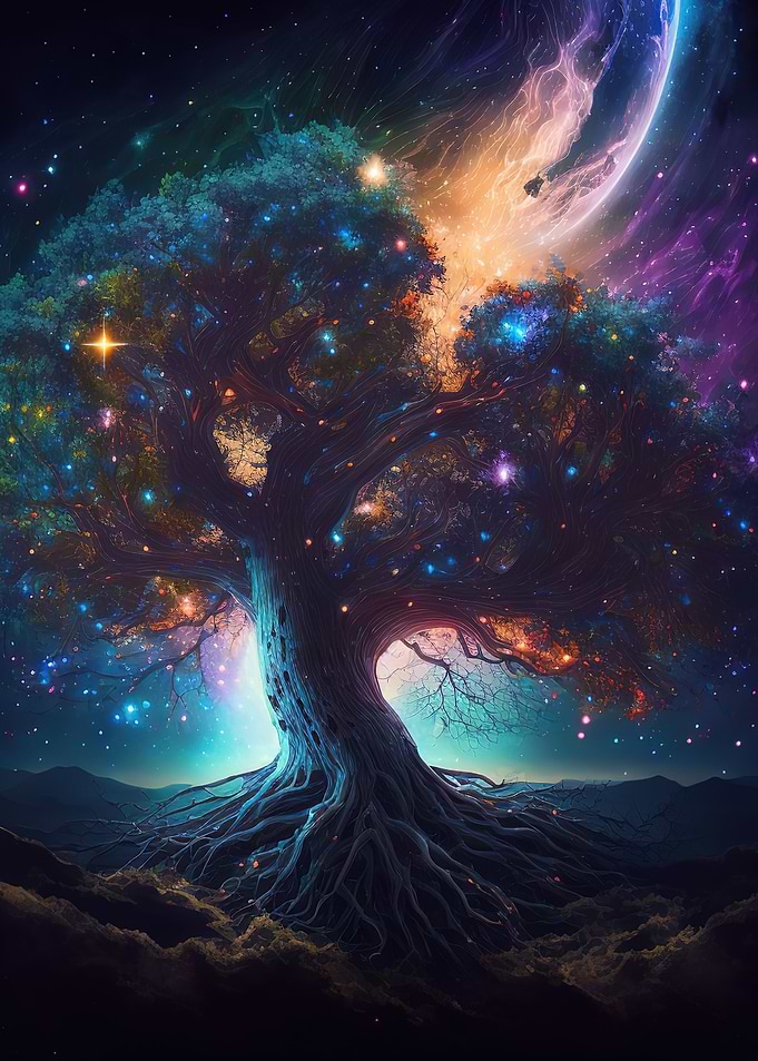 A galaxy tree