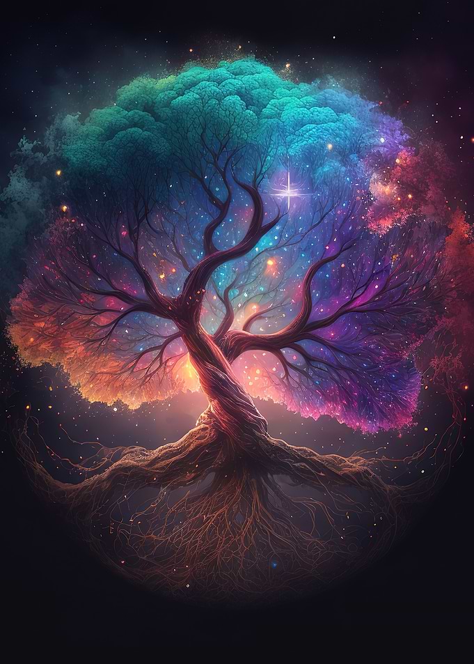 A galaxy tree