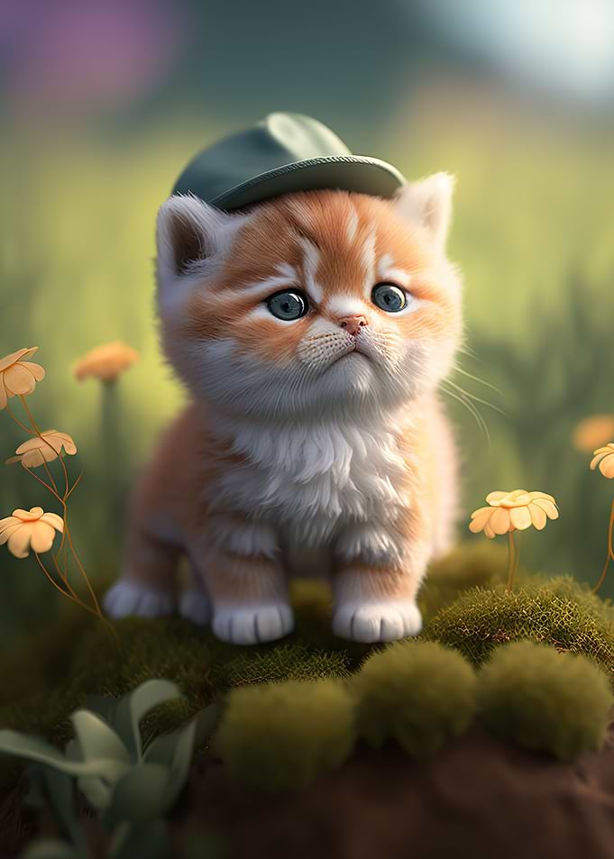 A cute kitten