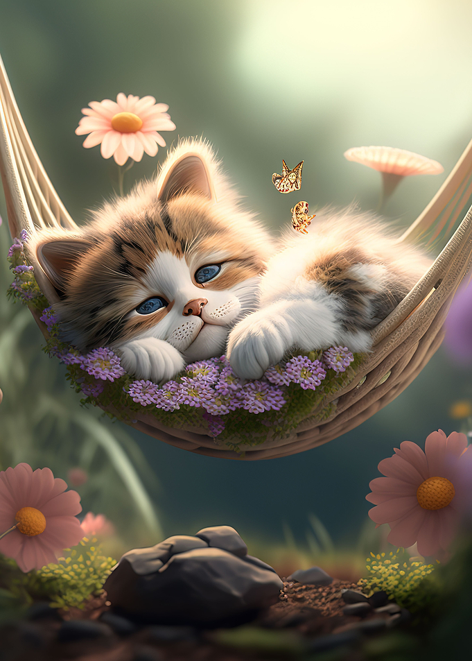 A cute kitten