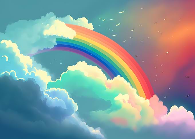 Clouds and rainbows
