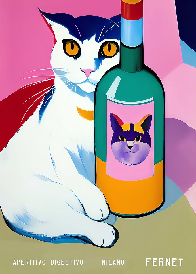 Italian Wine Cat