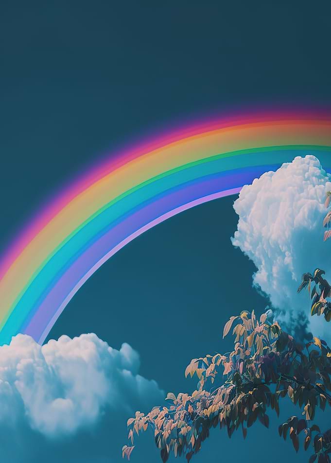 Clouds and rainbows