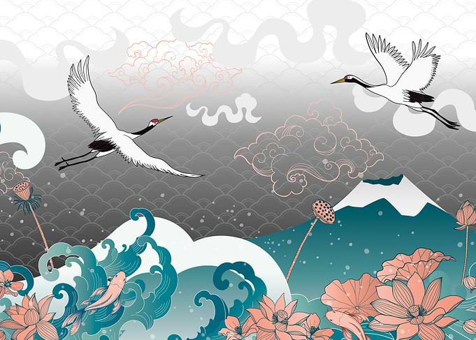 Japanese style fantasy art