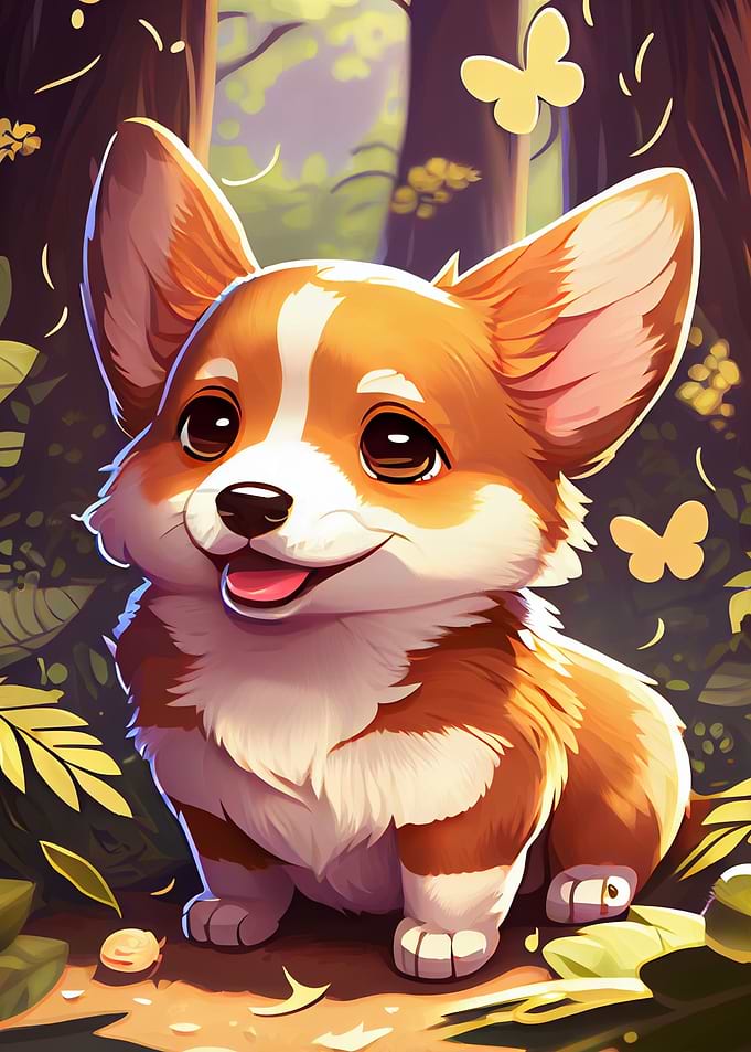 Cute Corgi Dog Animal