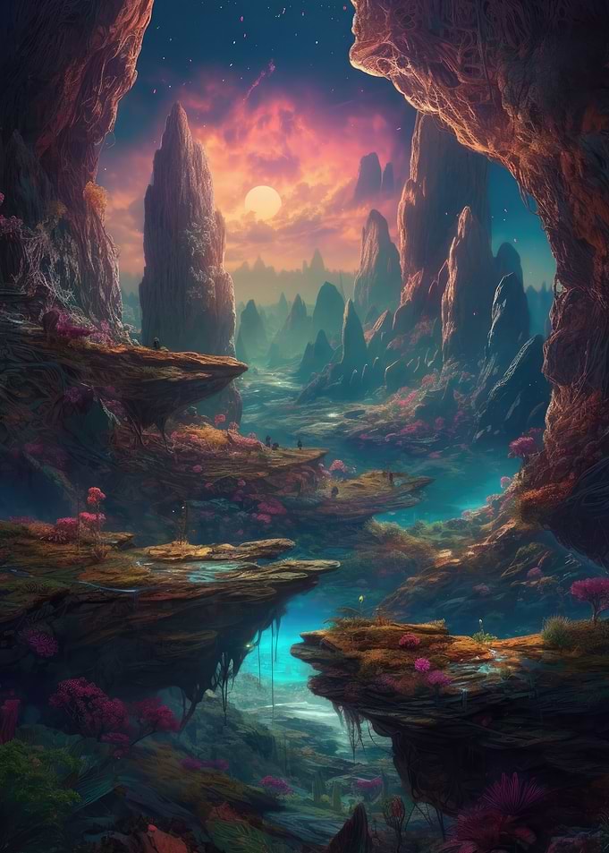 Dreamlike Enchanted Vista