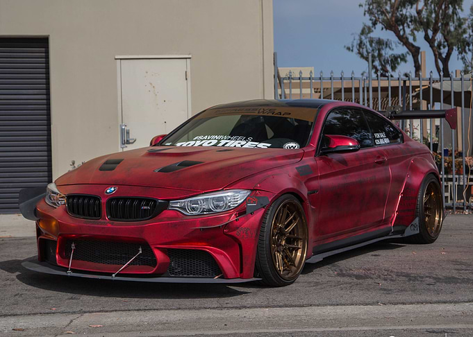 BMW Red Racing Car