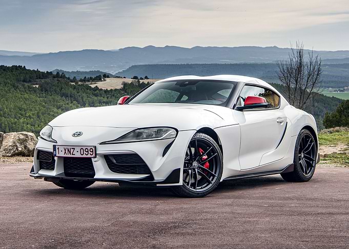 GR Supra White Racing Car