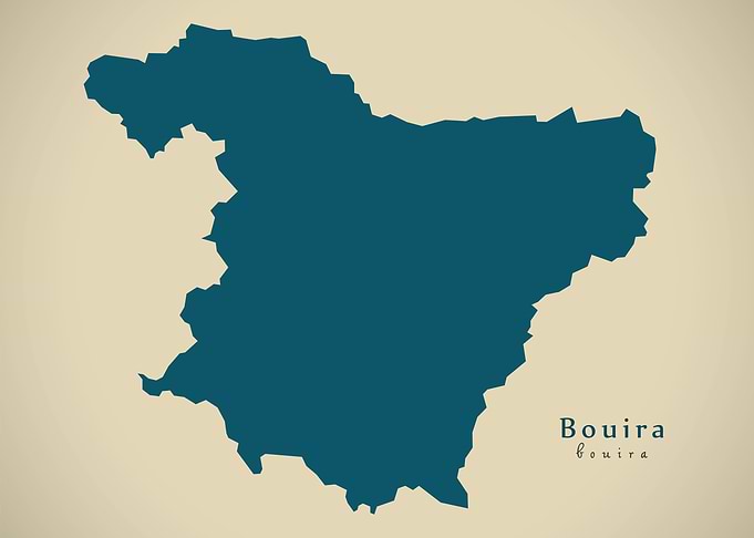 Bouira province map