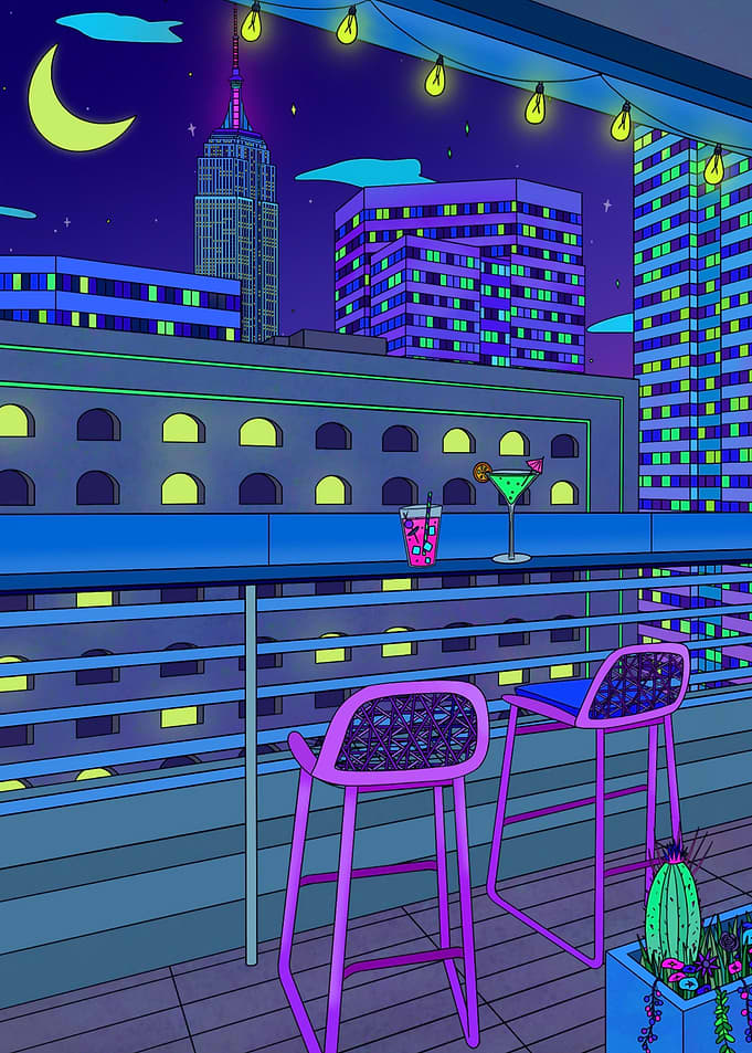 New York City rooftop