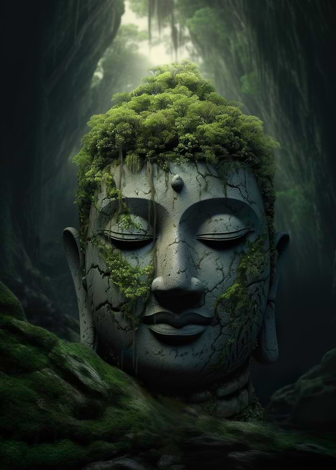Buddha Forest Meditating