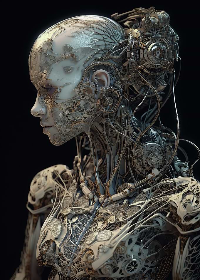 Cyborg Porcelain Female